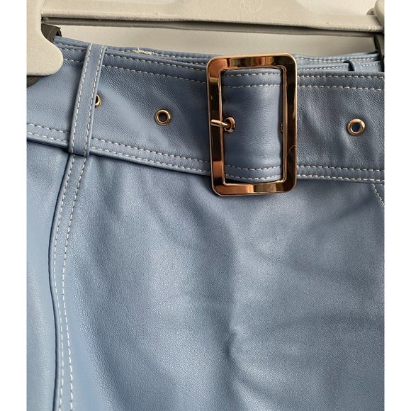 Alice McCall Blue Leather Skirt, size 8UK/4US - Picture 10 of 13